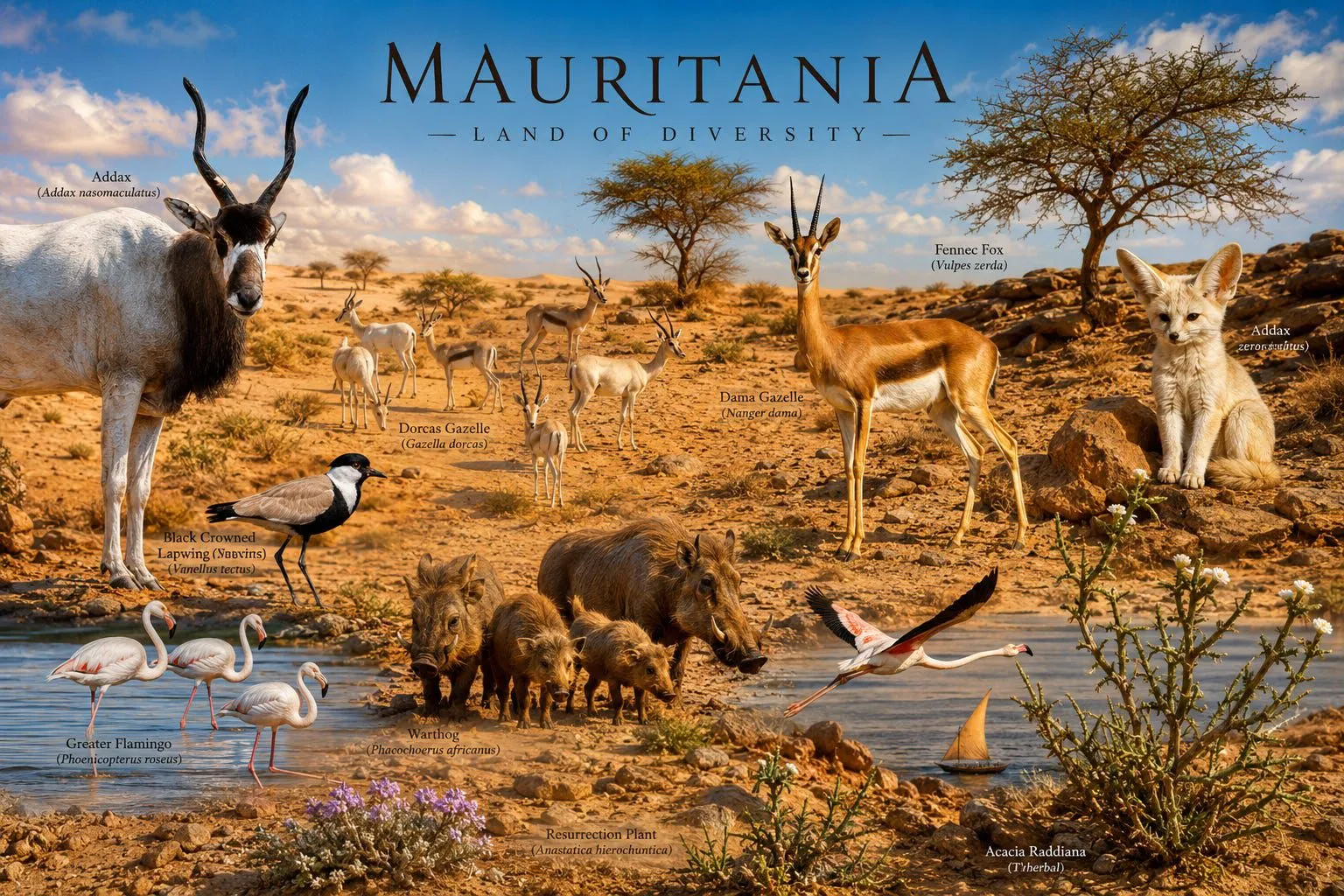 Mauritania’s Flora and Fauna: Discovering the Hidden Wildlife of the Sahara and Atlantic Coast